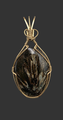 Golden Seraphanite Pendant