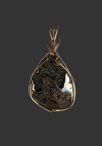Pyrotized Body Ammonite Fossil