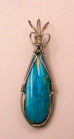 Peruvian Blue Opal Pendant