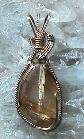 Golden Needles Pendant