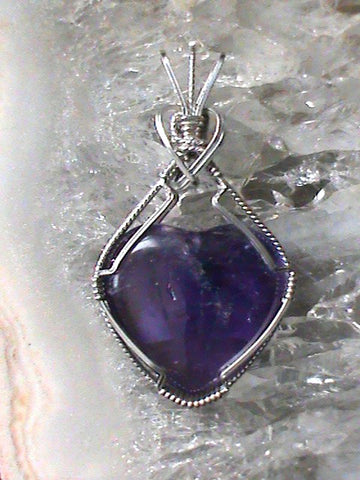 Amethyst Heart Pendant