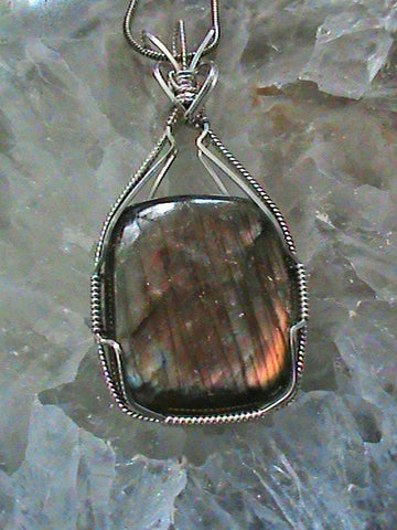 Purple Labradorite Pendant